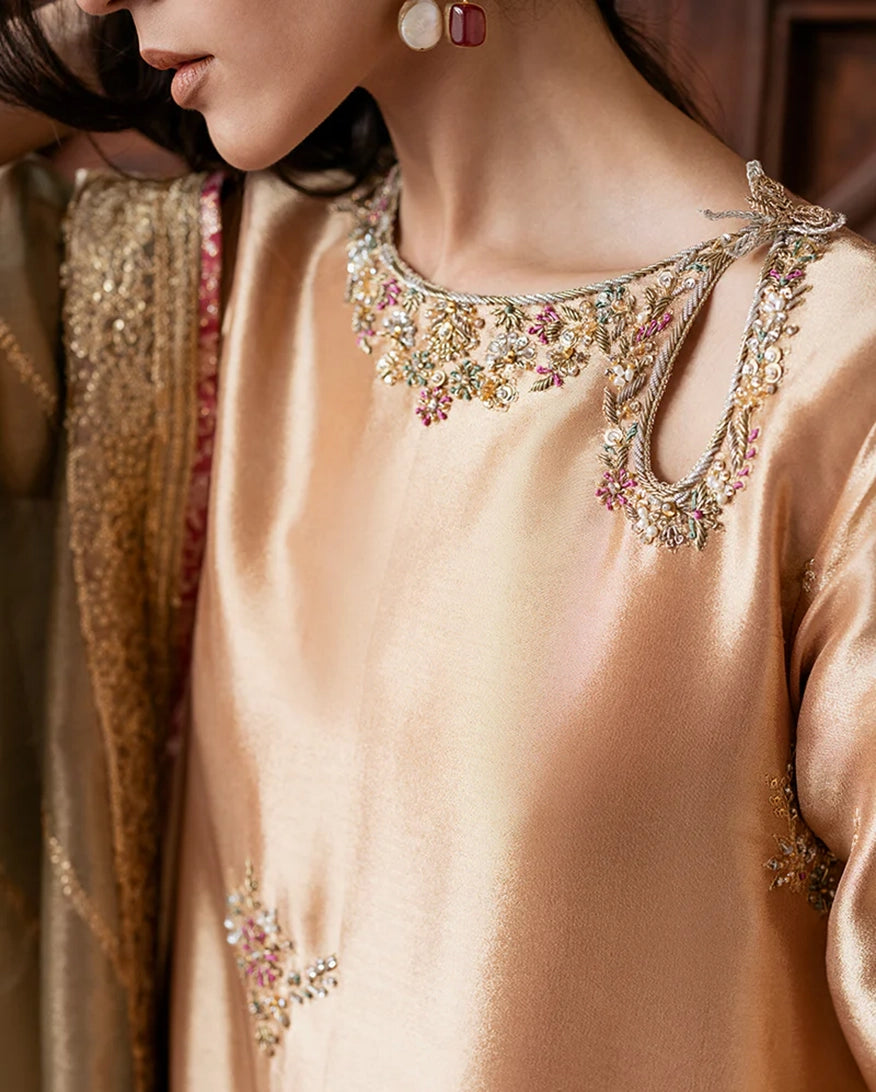 Mushq | Sunehri Lama Silk | Parisa