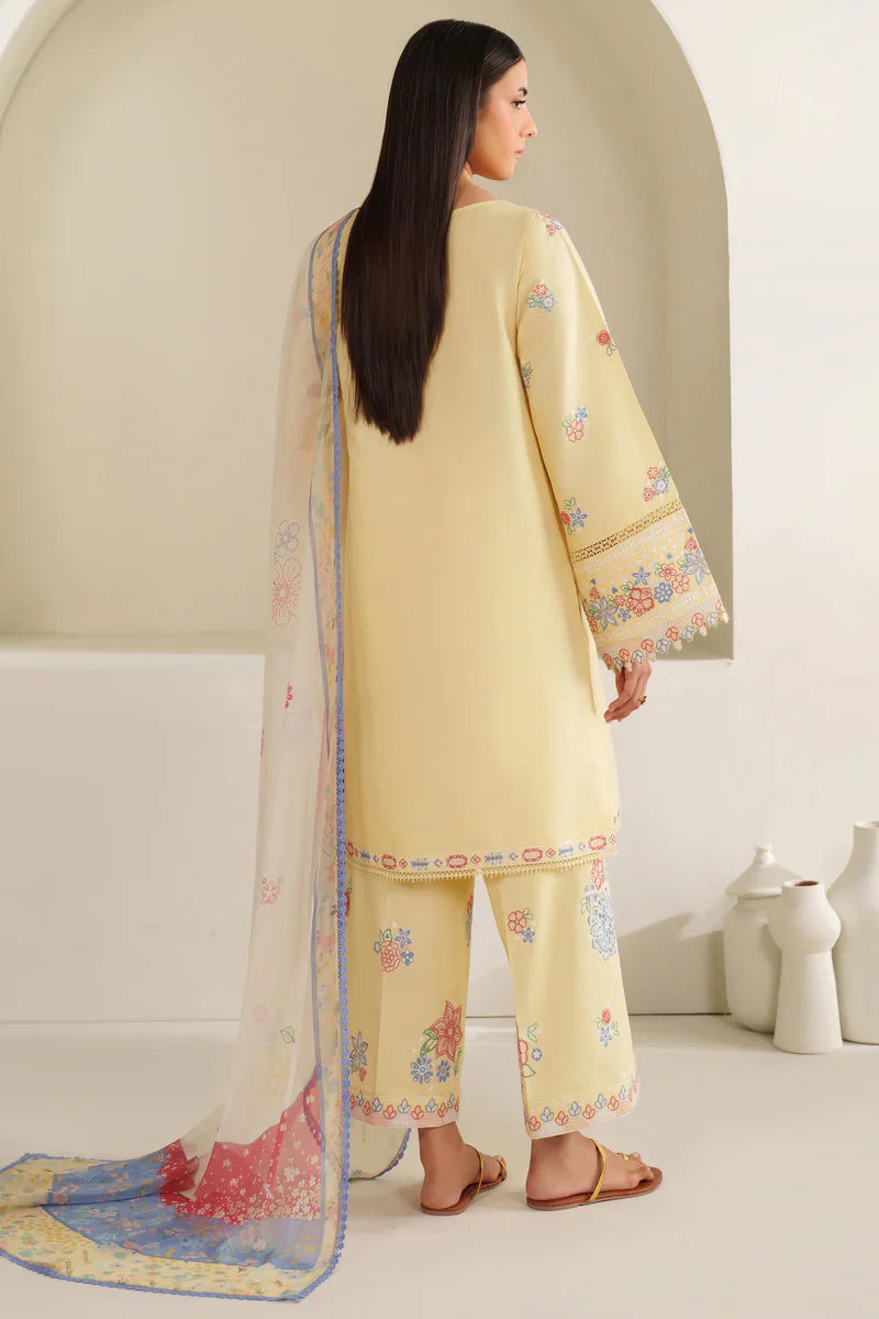 Farasha | Summer Weaves Embroidered lawn'26 | Mellow Canvas