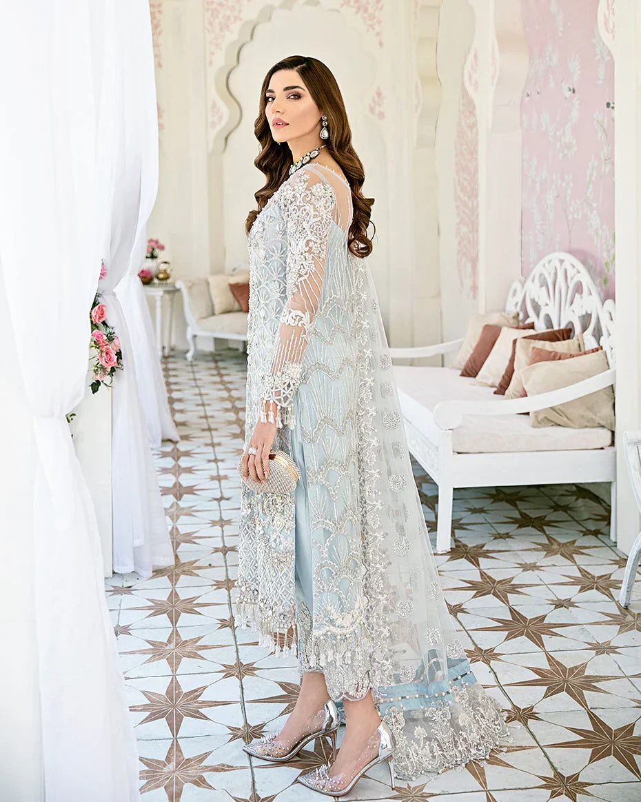 Gulaal | Fleur De Rose | Avenir Embroidered Net 3-Piece Suit WS-01