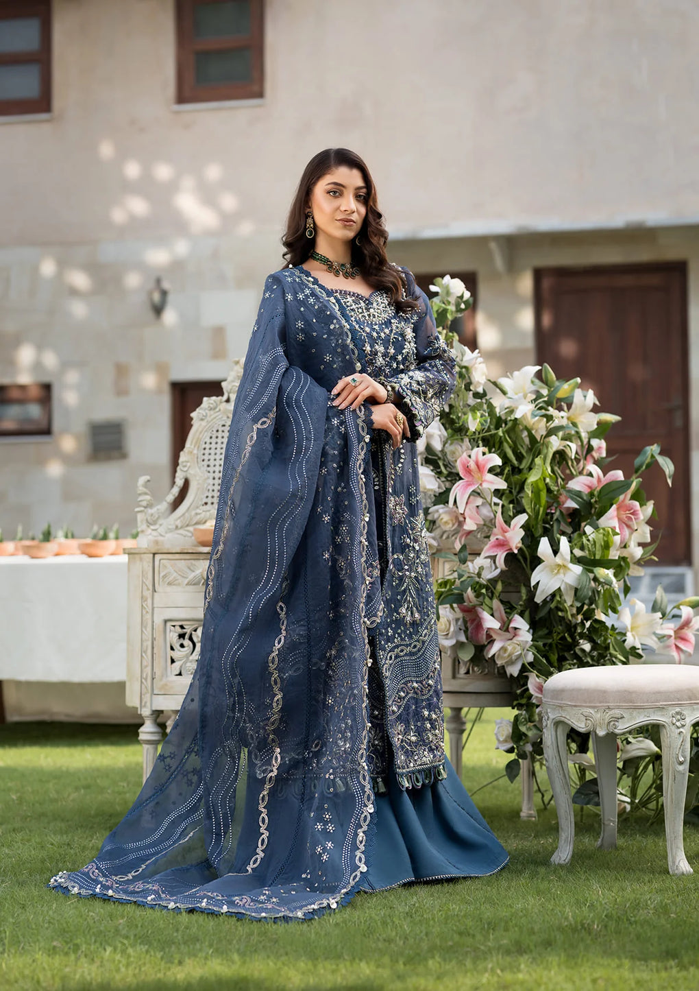 Elaf Premium | Formal Handwork Collection | EFH-04 FALAK - House Of Anaya
