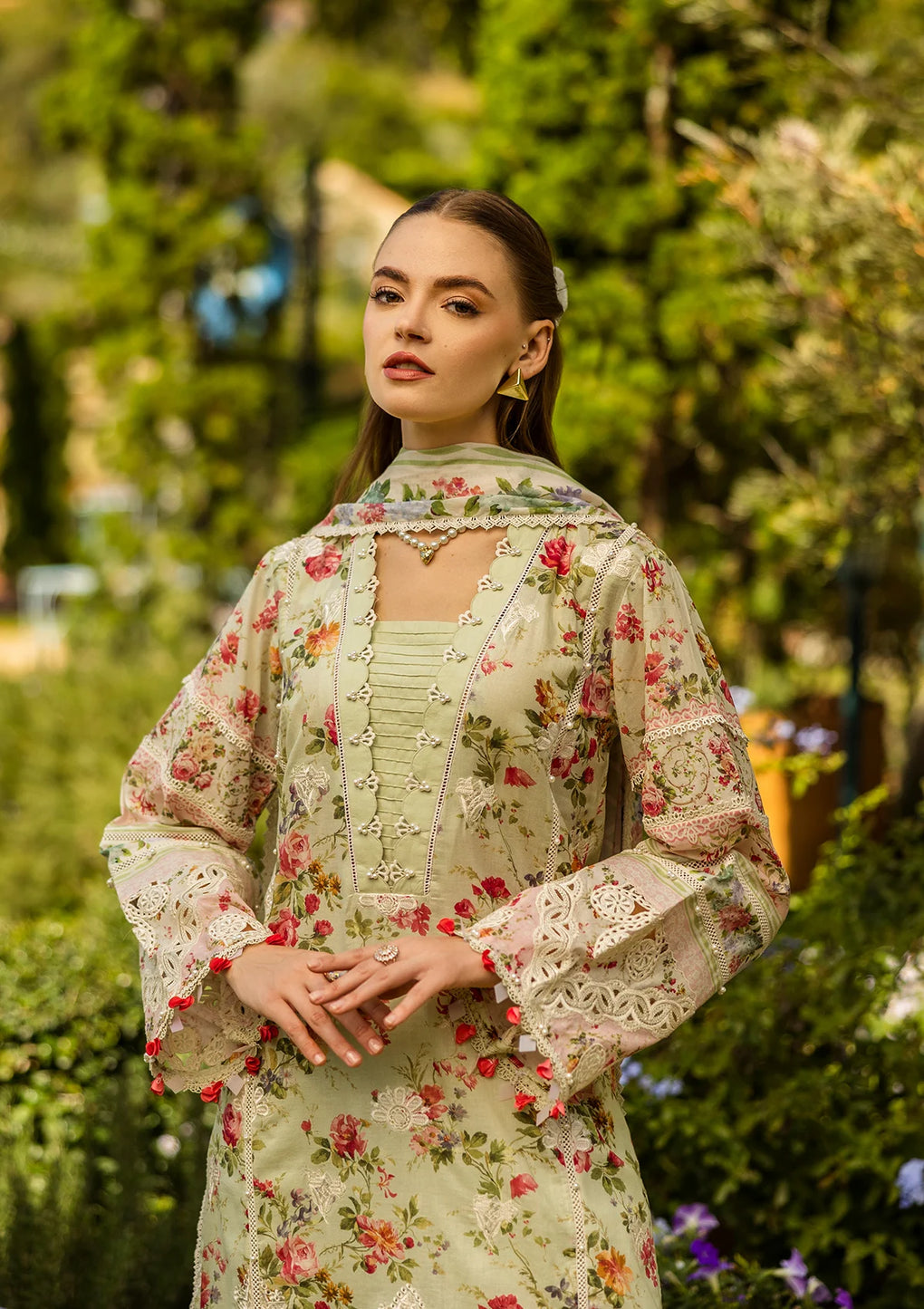 Elaf Premium | Print Chikankari 25 | ELK-04A DEAR PARADISE