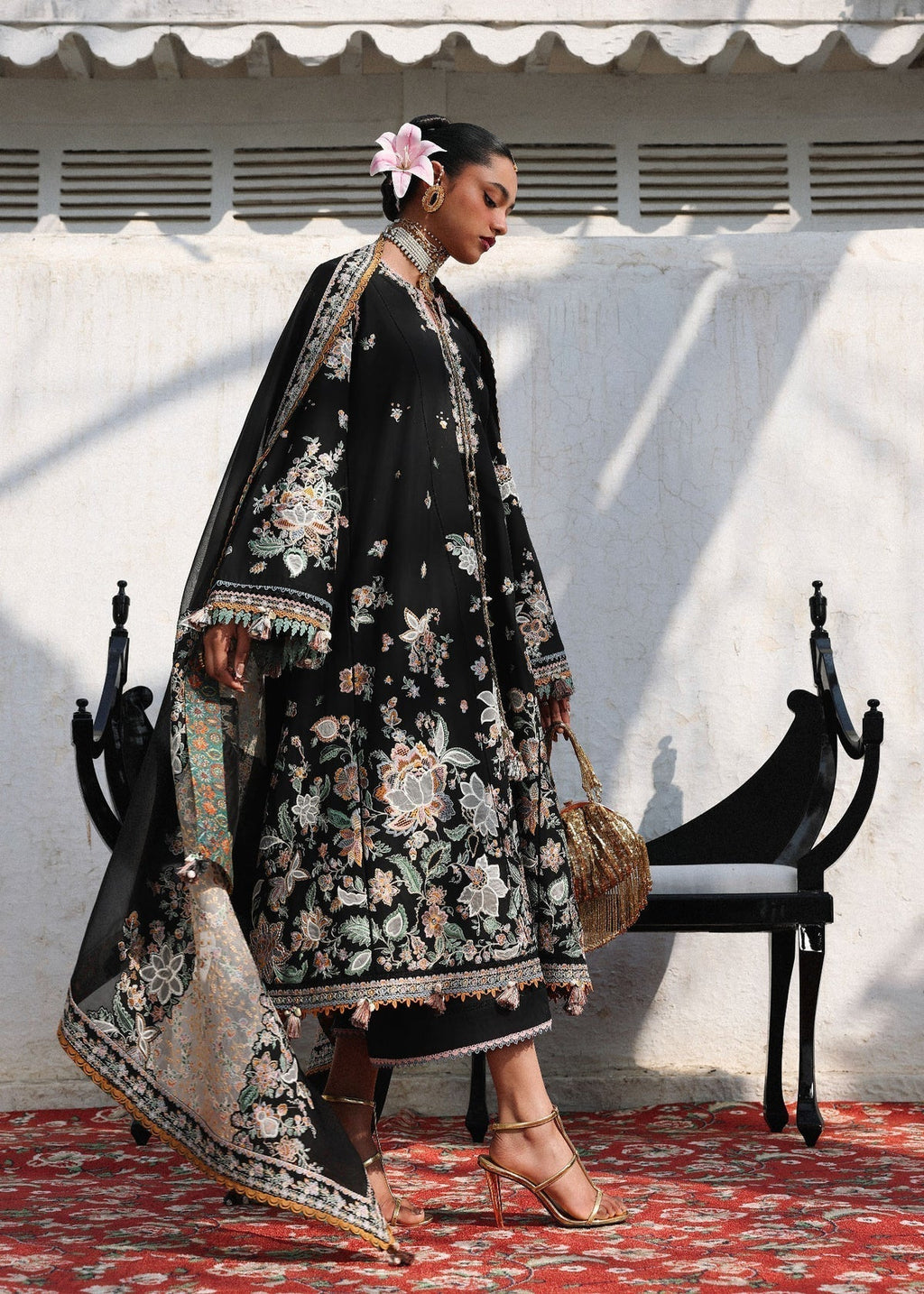 Hussain Rehar | Kalabagh Luxury Lawn 26 | Sable
