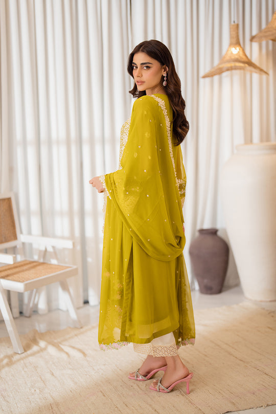 Azure | Ensembles Embroidered Formals | Amber Glow - Riwayat-e-Khas