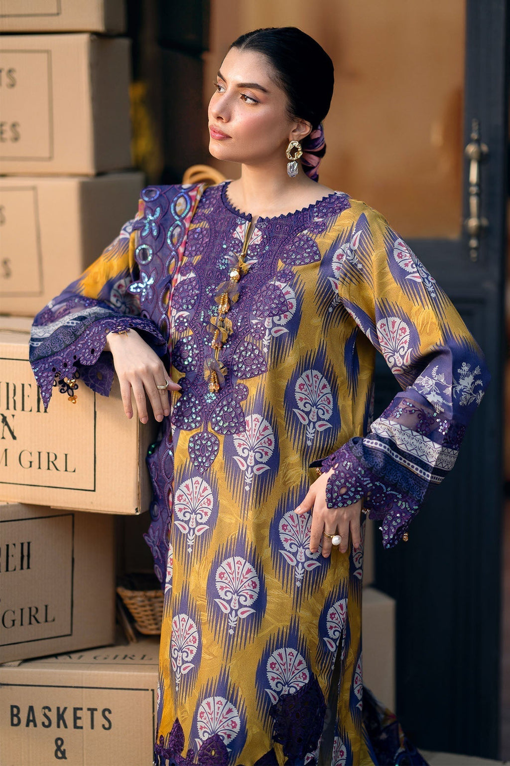 Nureh | Glam Girl Lawn | GL-22 - Riwayat-e-Khas