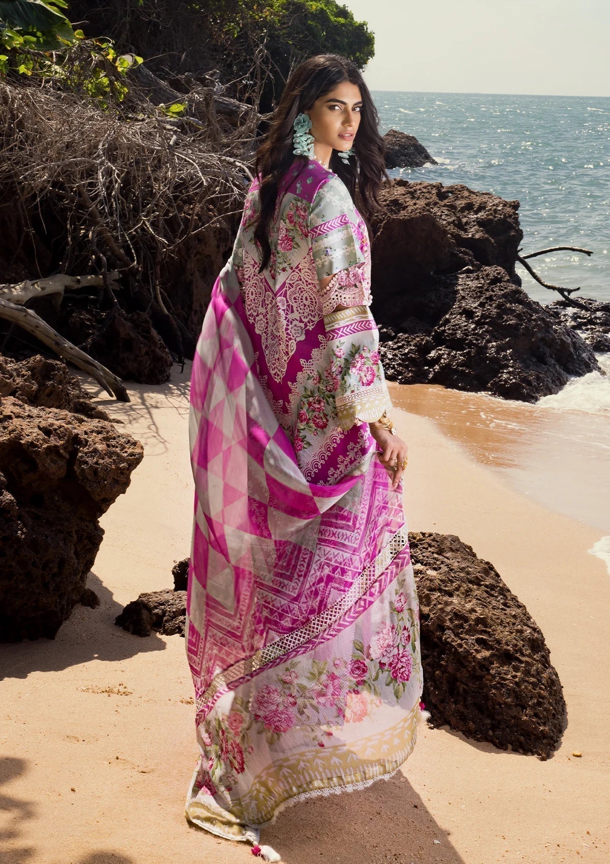 ELAF Signature Embroidered Lawn 3Pc Suit ESL-04B ENCHANTMENT