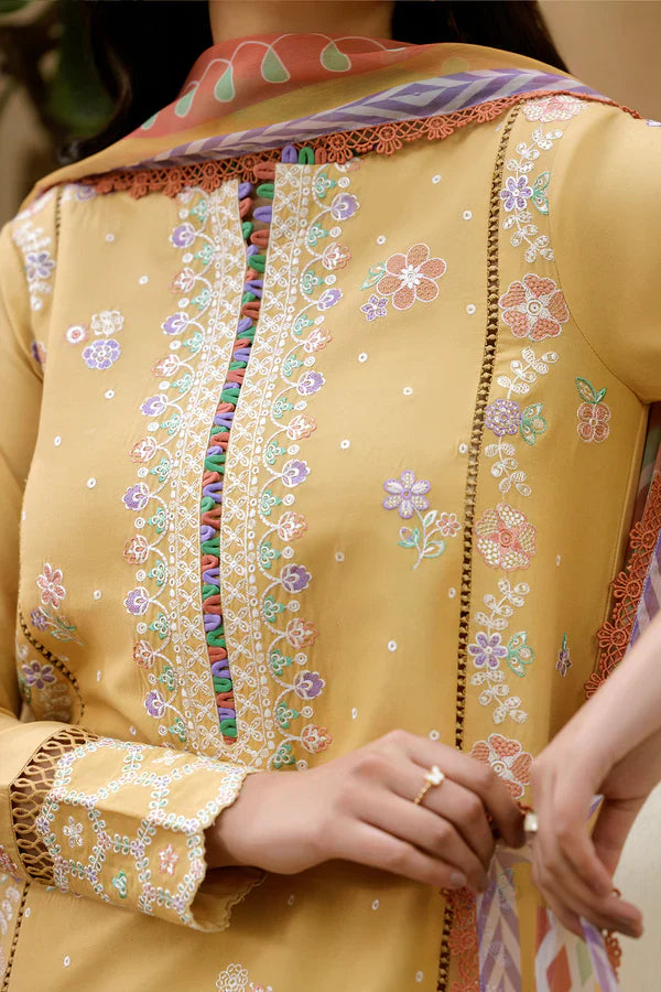 Farasha | Summer Weaves Embroidered lawn'26 | Tuscan Aura