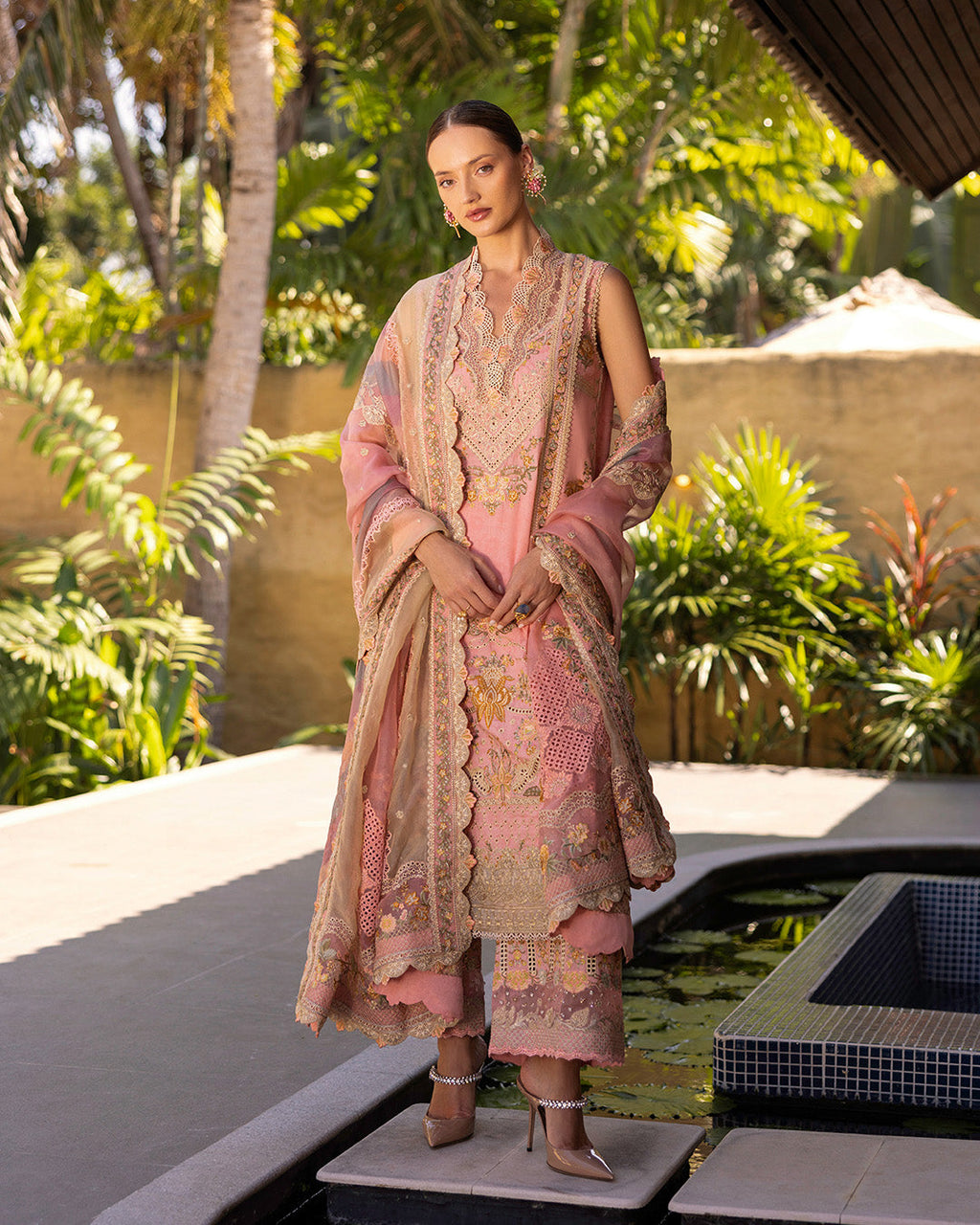 Faiza Saqlain | Zinnia Lawn 25 | Peony - House Of Anaya