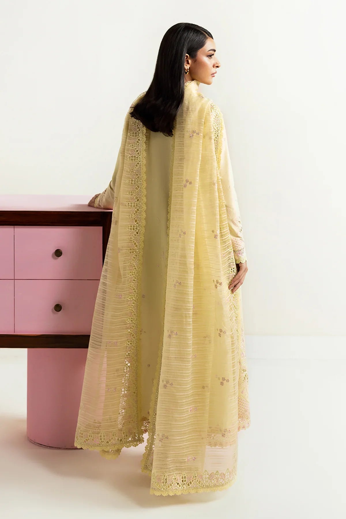 Afrozeh | Basic Pret 25 | Lemon lush