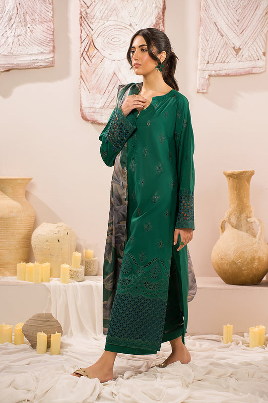 Iznik | Lawnkari 24 | UE-159 PLUSH GREEN - House Of Anaya