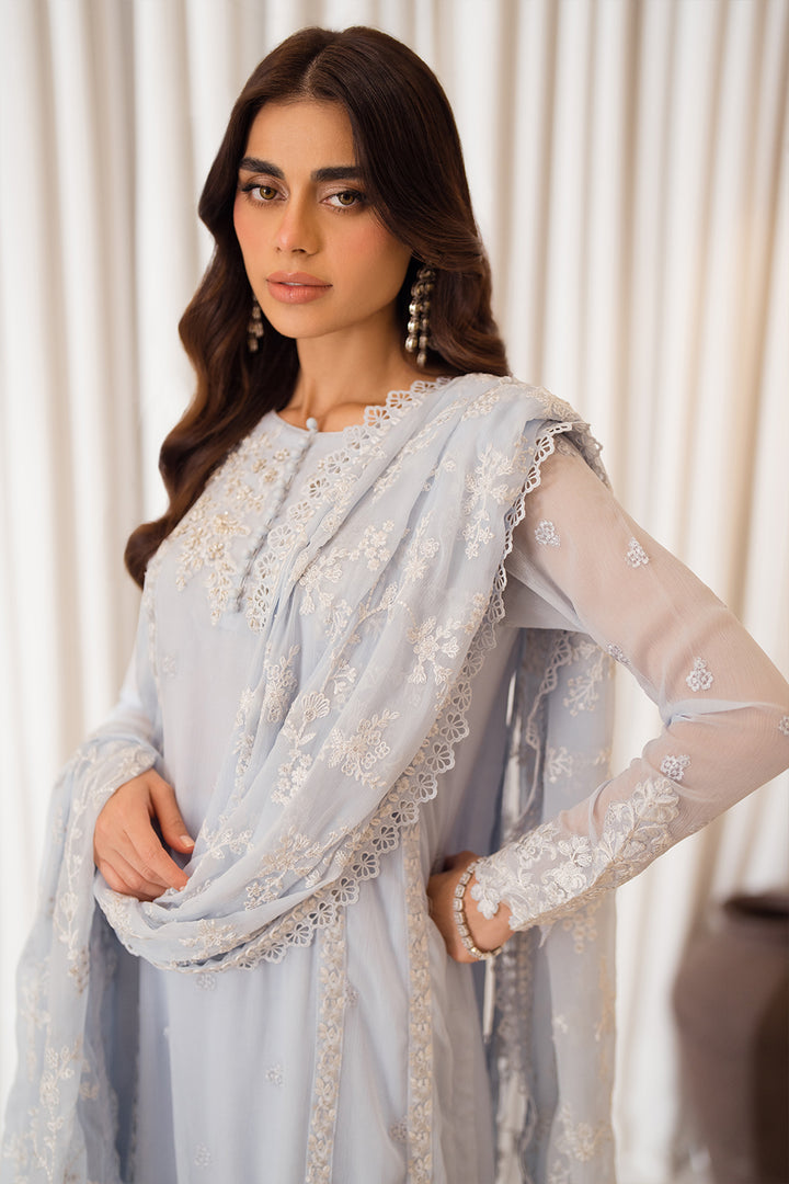 Azure | Ensembles Embroidered Formals | Serenity Sky - Riwayat-e-Khas