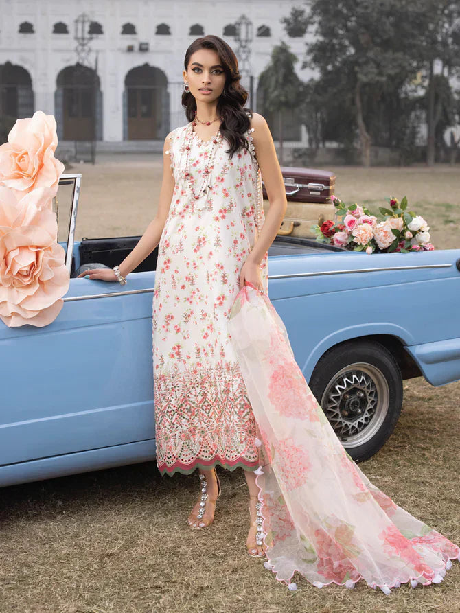 Faiza Faisal | Maya Luxury Lawn | Sandra - House Of Anaya