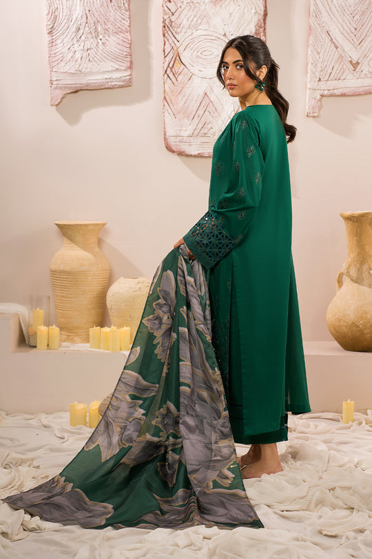 Iznik | Lawnkari 24 | UE-159 PLUSH GREEN - House Of Anaya