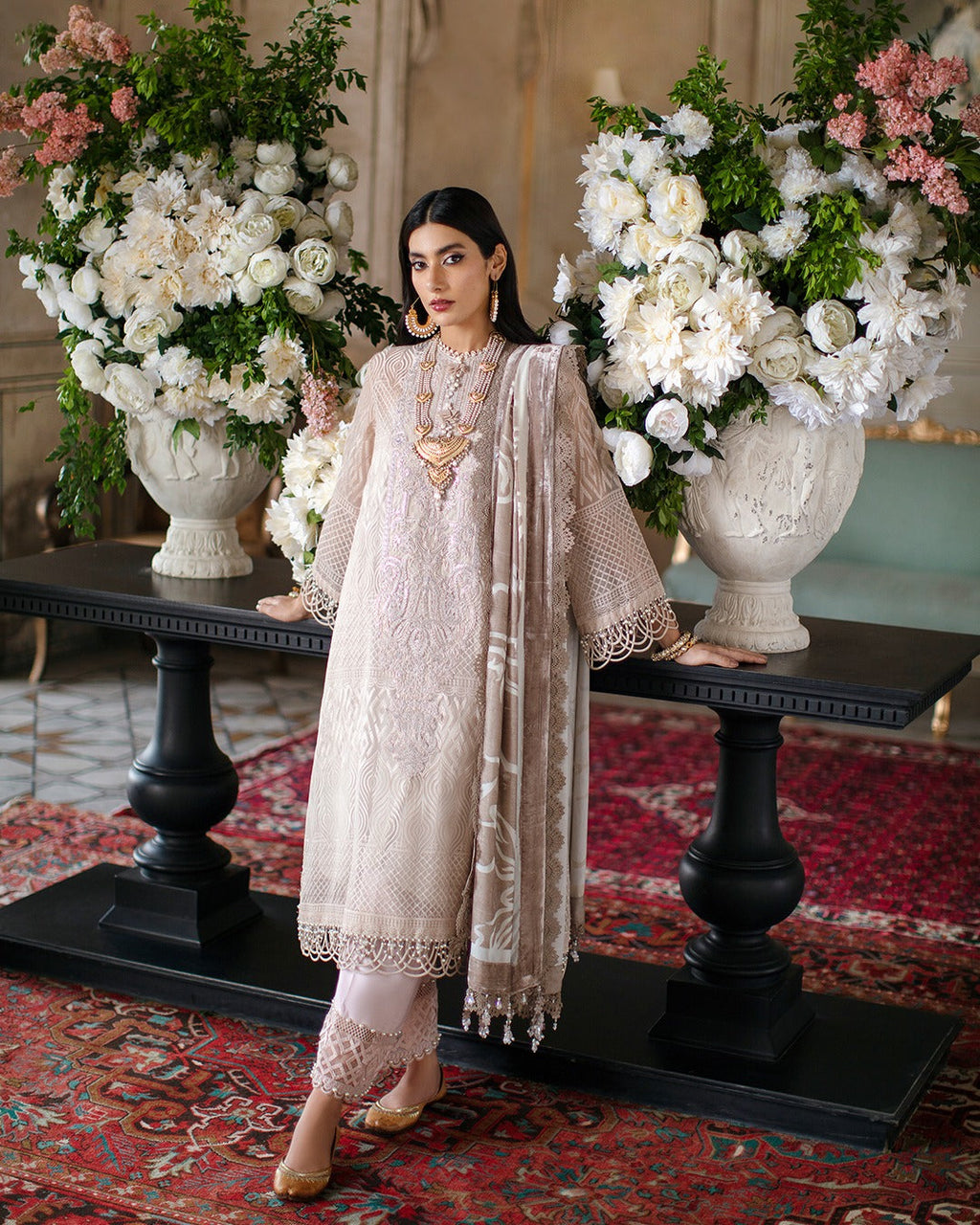 Sana Safinaz | Luxury Collection | Silver Gray