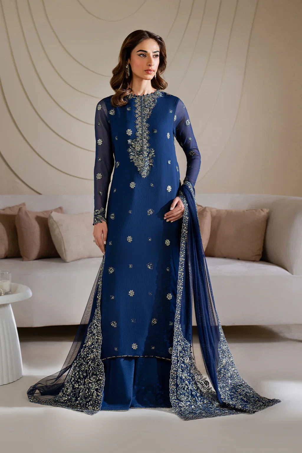 Iznik | Chinon Chiffon | CC-60 Embroidered Net