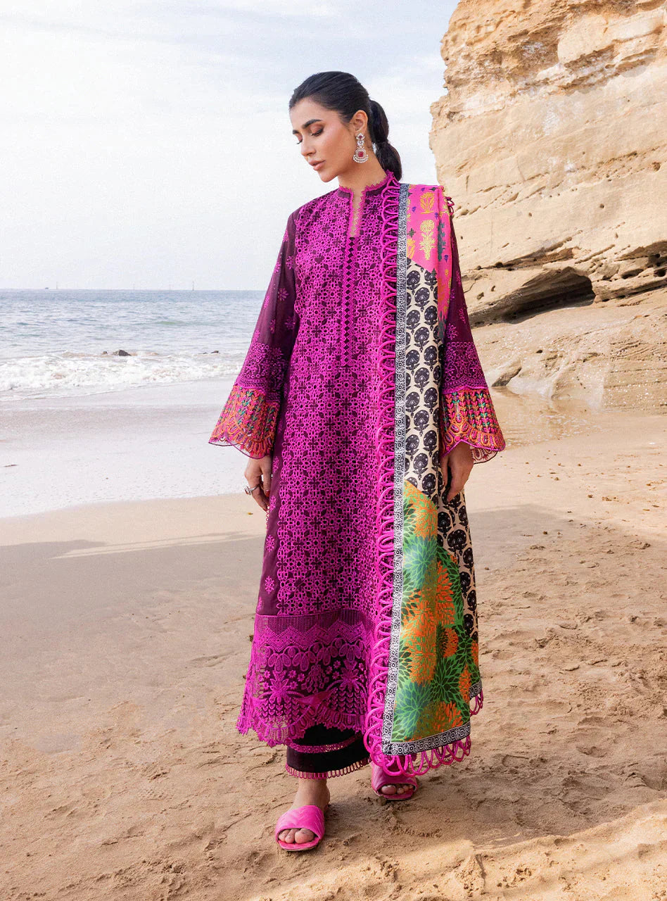Zainab Chottani Embroidered Chikankari Lawn 3Pc Suit D-04B Naysa