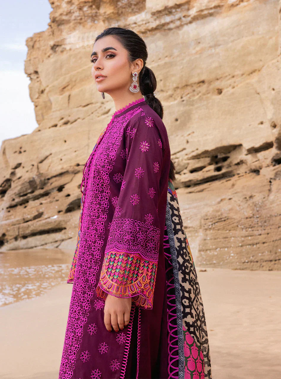 Zainab Chottani Embroidered Chikankari Lawn 3Pc Suit D-04B Naysa
