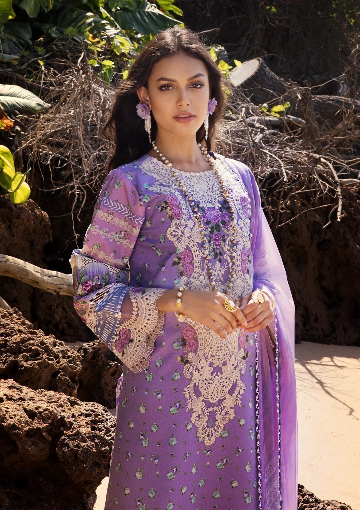ELAF Signature Embroidered Lawn  3Pc Suit ESL-04A MADEMOISELLE