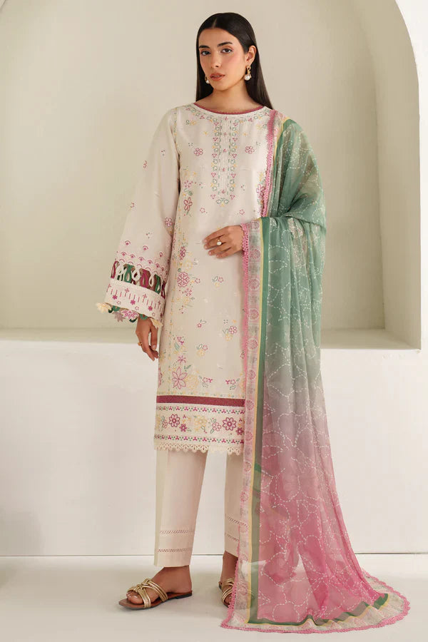 Farasha | Summer Weaves Embroidered lawn'26 | Meadow Bloom
