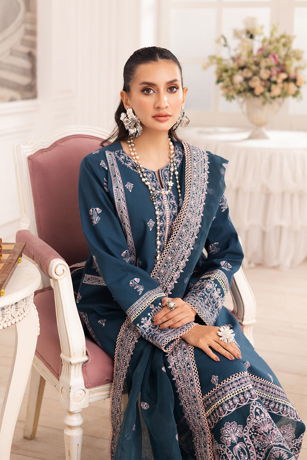 Maryum N Maria | Mira Luxury Lawn | FIROUZEH - FS50101