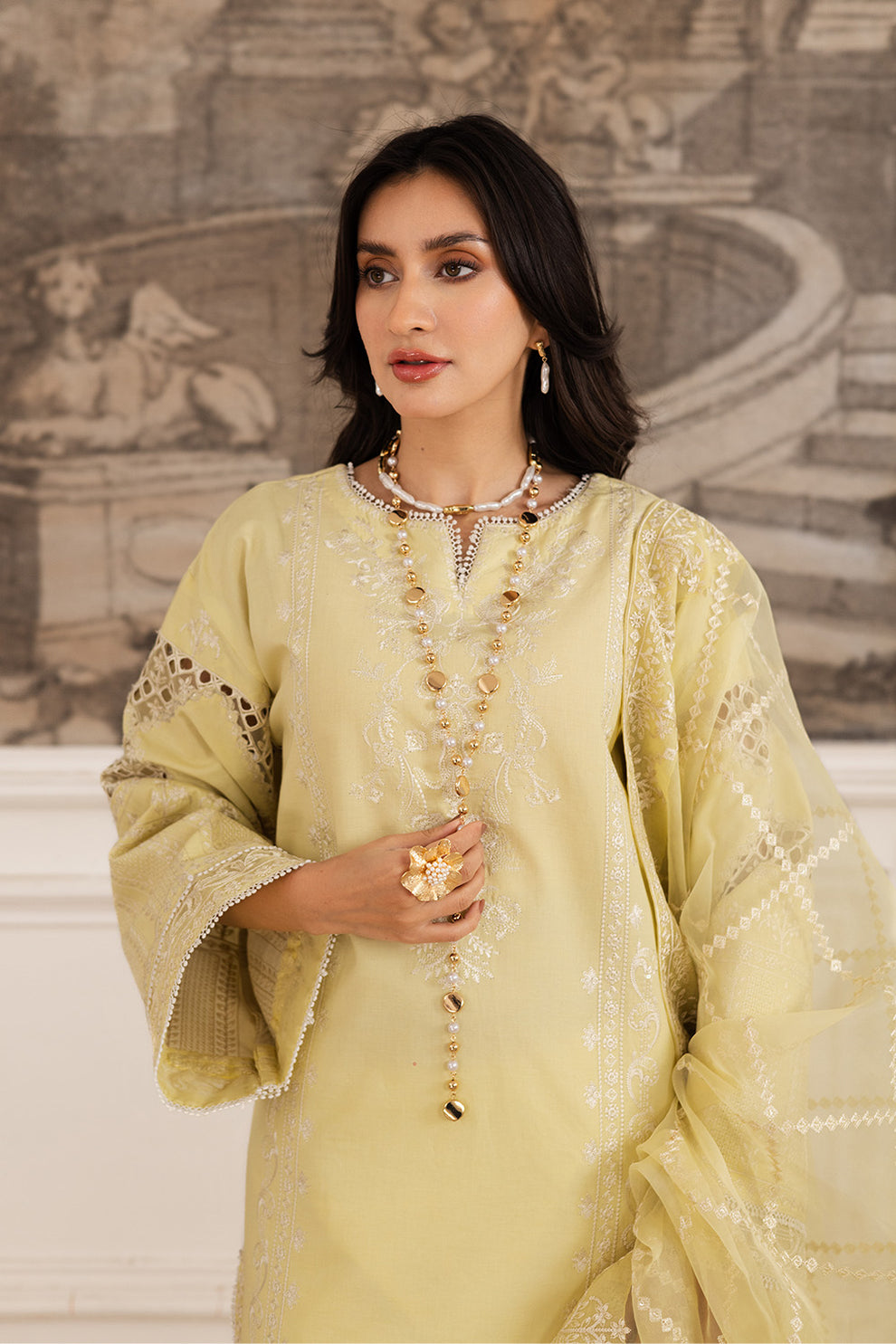 Maryum N Maria | Mira Luxury Lawn | HAYAT - FS50104