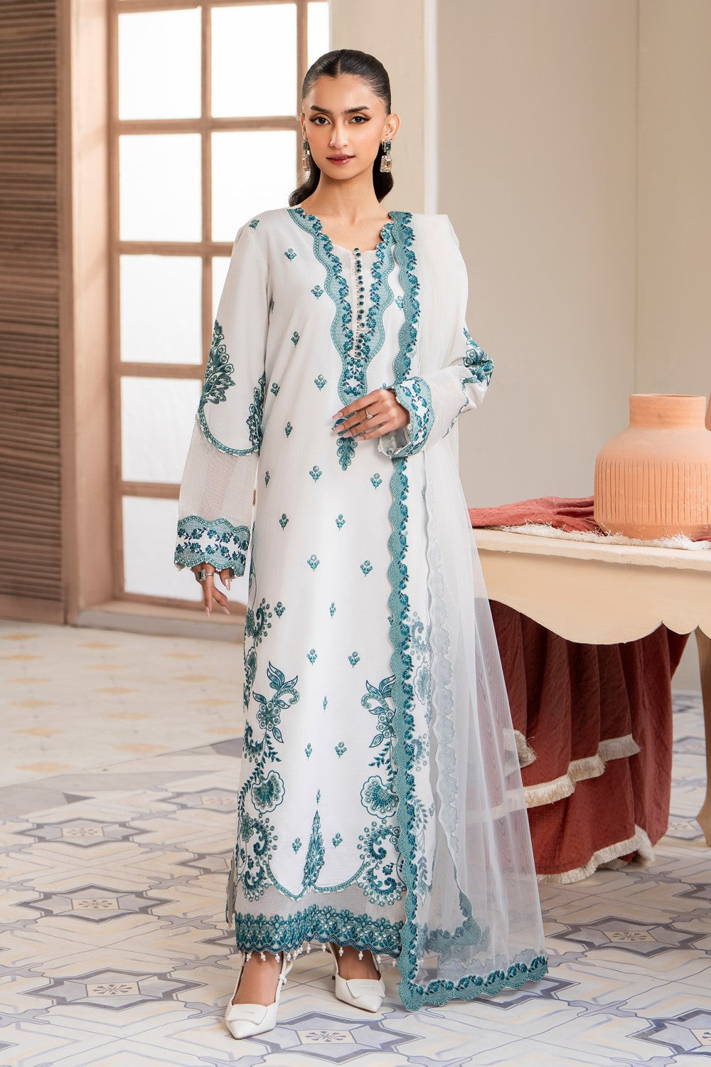 Maryum N Maria | Luxury Lawn 25 | ATOCHA - MS50107 - House Of Anaya