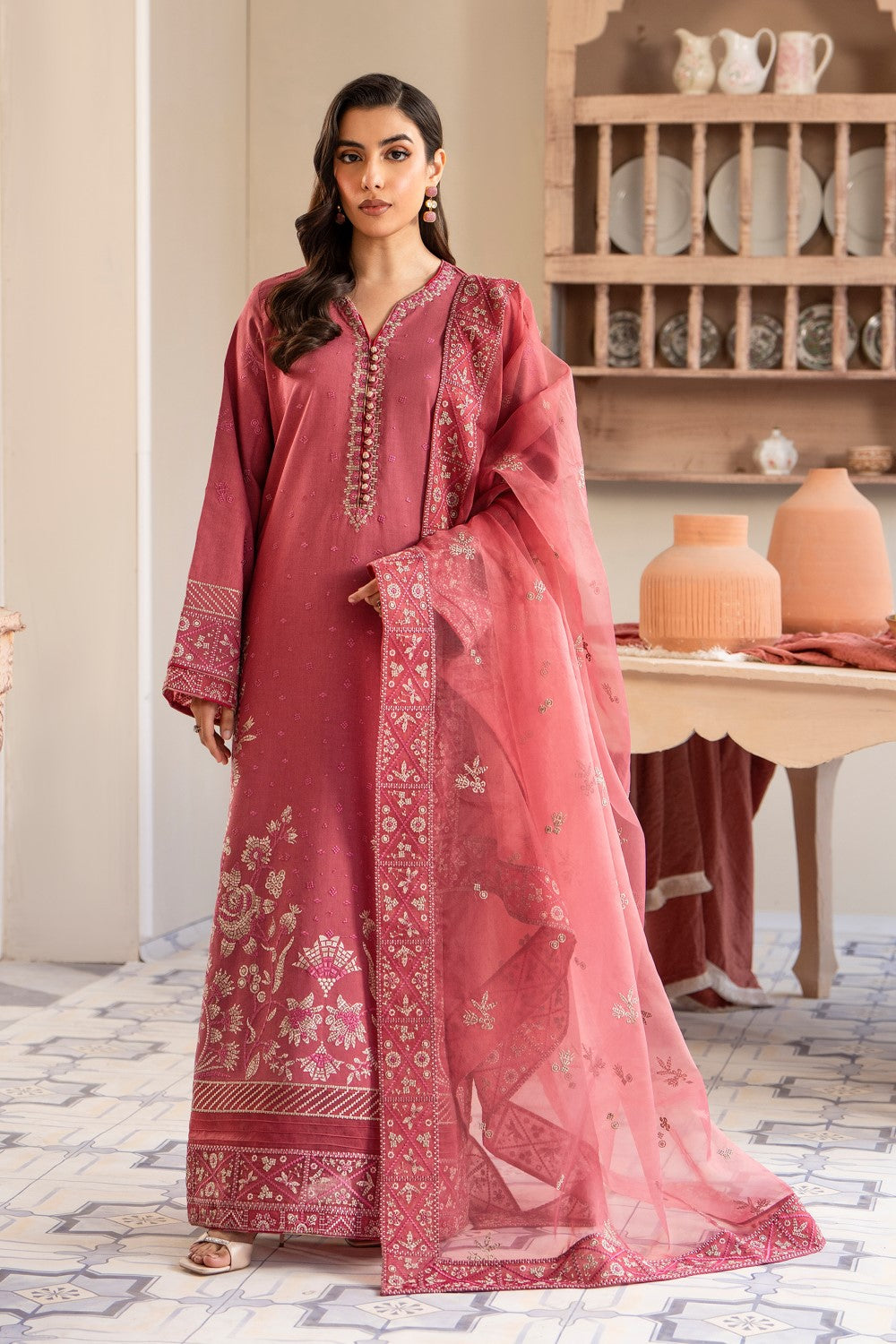Maryum N Maria | Luxury Lawn 25 | ADRA - MS50118 - House Of Anaya