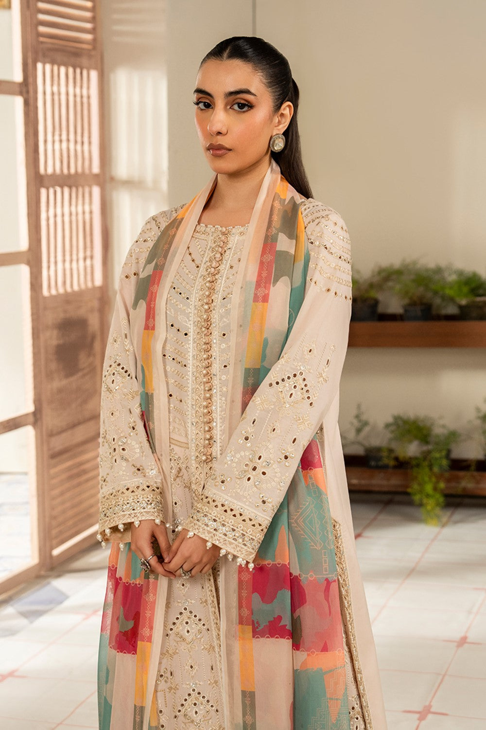 Maryum N Maria | Luxury Lawn 25 | ABIA - MS50120 - House Of Anaya