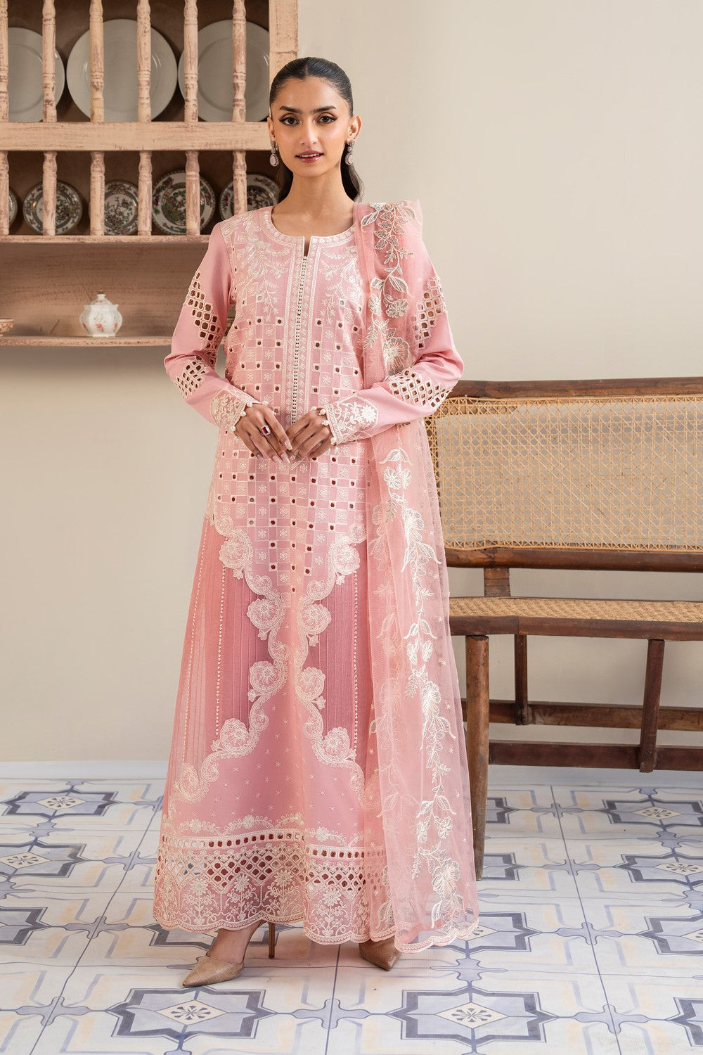 Maryum N Maria | Luxury Lawn 25 | AHLAM - MS50123 - House Of Anaya