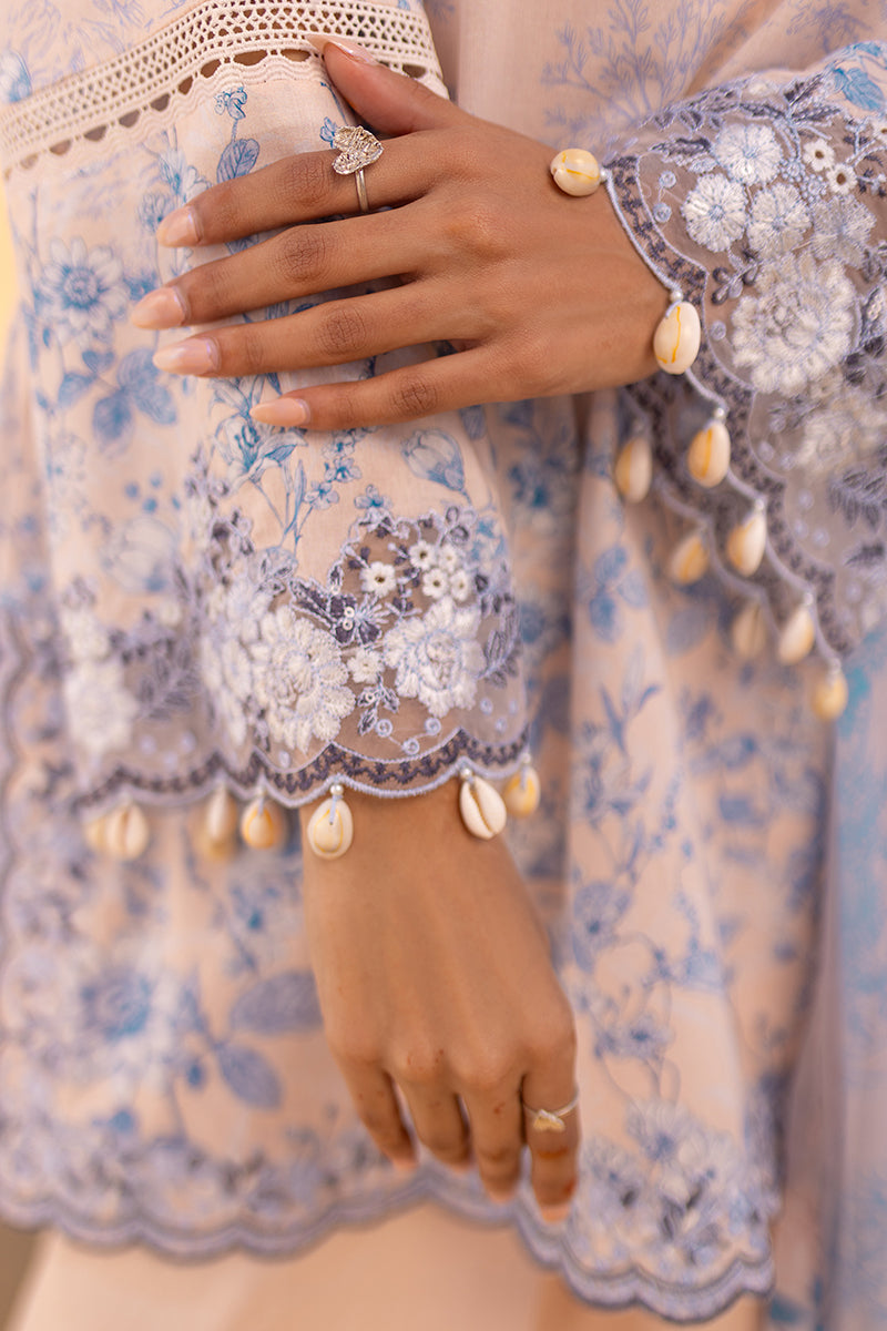 Cross Stitch | Eid Lawn 24 | PEACH - House Of Anaya