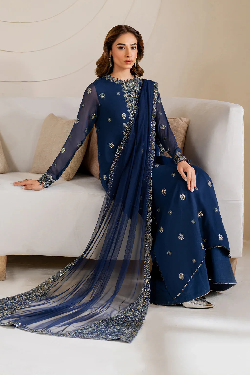 Iznik | Chinon Chiffon | CC-60 Embroidered Net