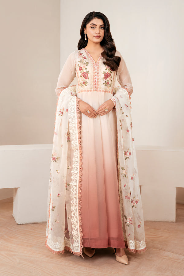 Baroque | Luxury Pret 25 | EMBROIDERED CHIFFON PR-1055