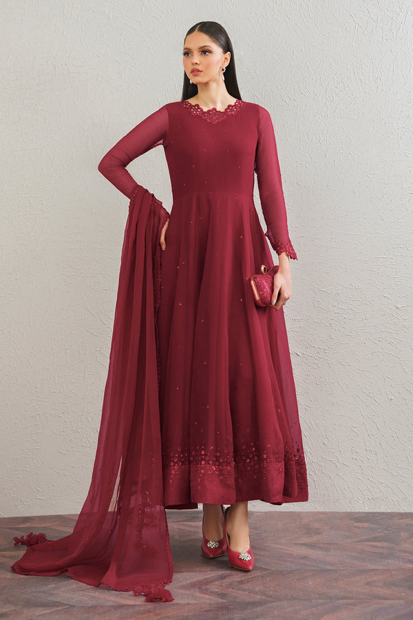 Baroque | Luxury Pret 25 | EMBROIDERED CHIFFON FROCK PR-901