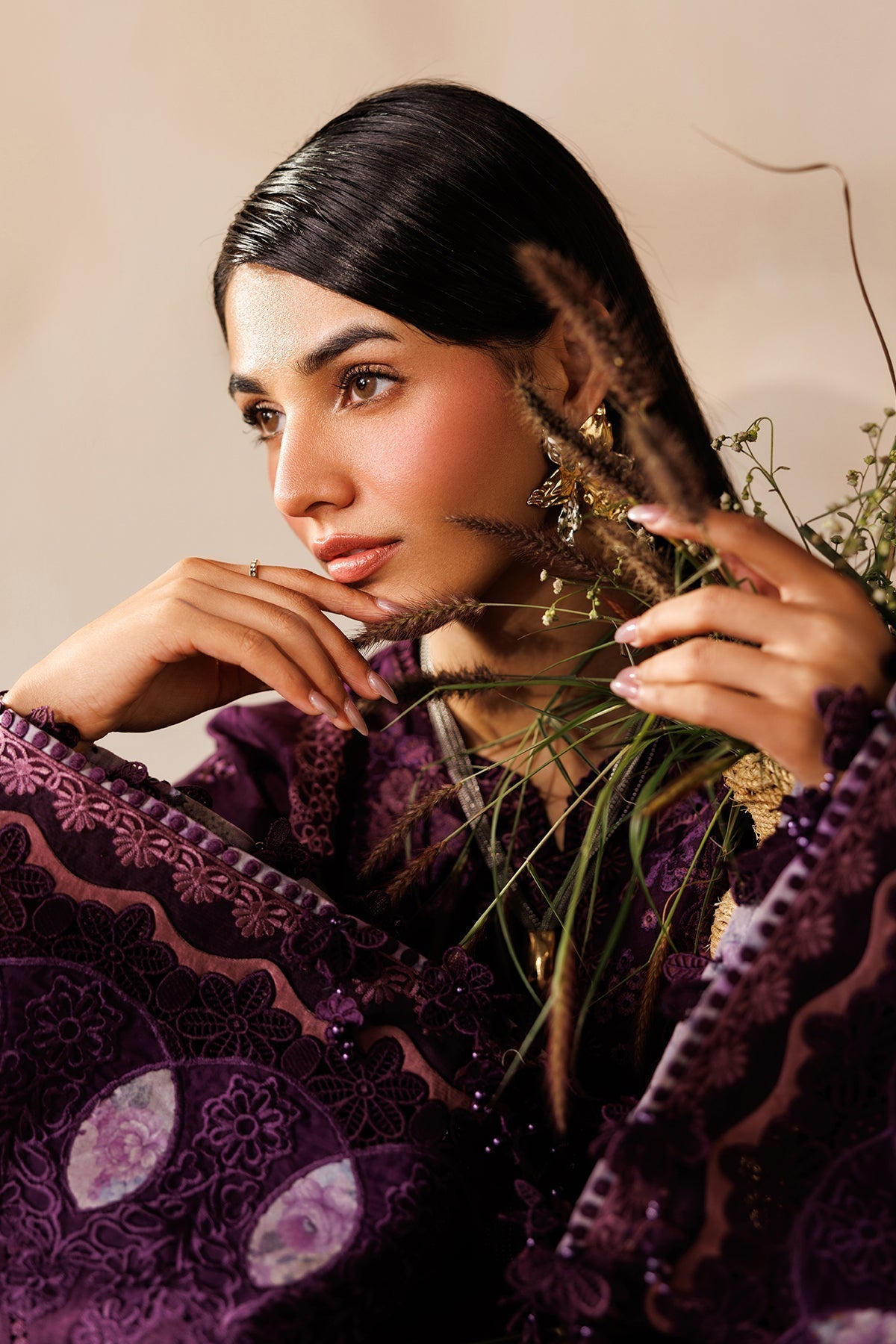 Baroque | Edit Lawnƒ??26 | EMBROIDERED LAWN EL26-D02 UNSTITCHED