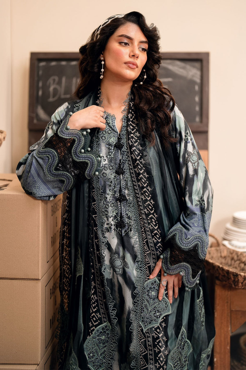 Nureh | Glam Girl Lawn | GL-24 - Riwayat-e-Khas
