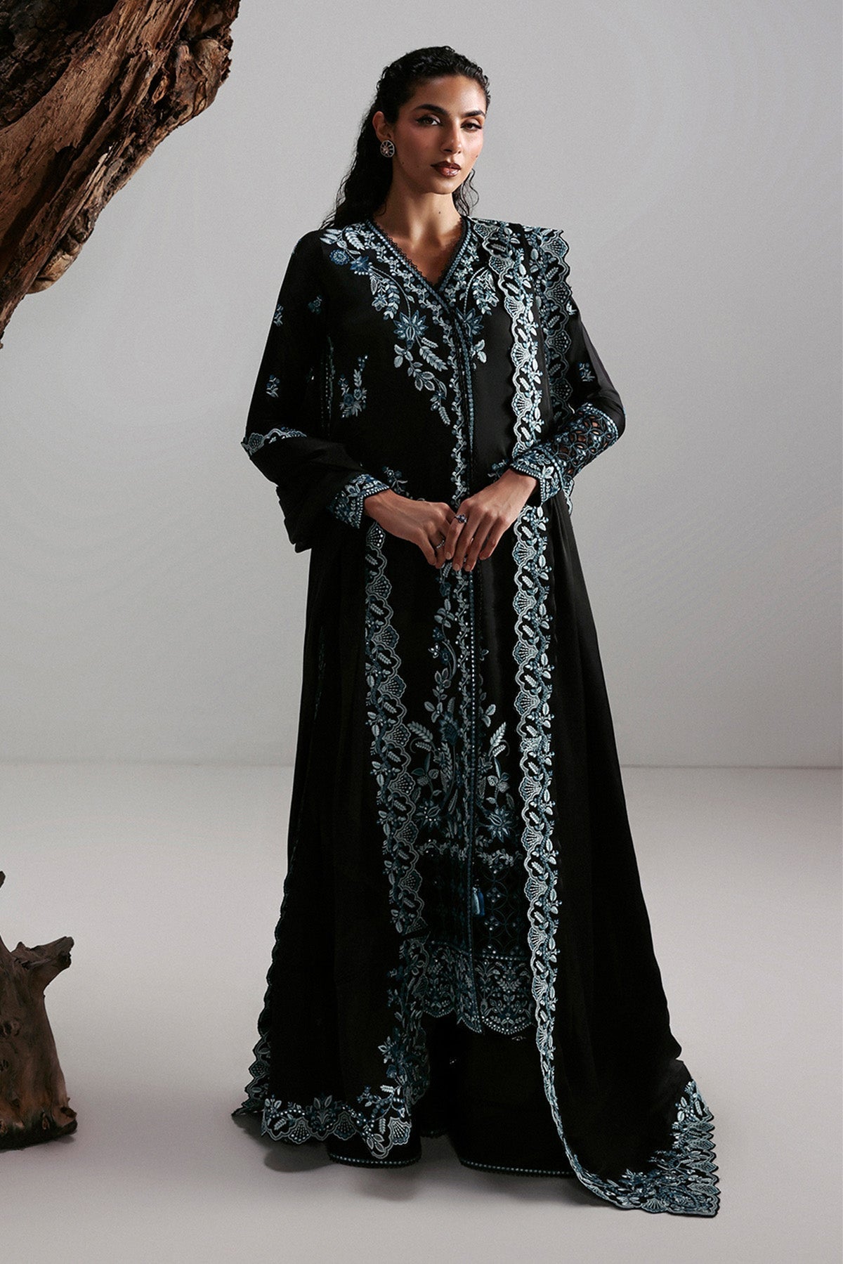 Afrozeh | Slate Ready to Wear | Rhylen