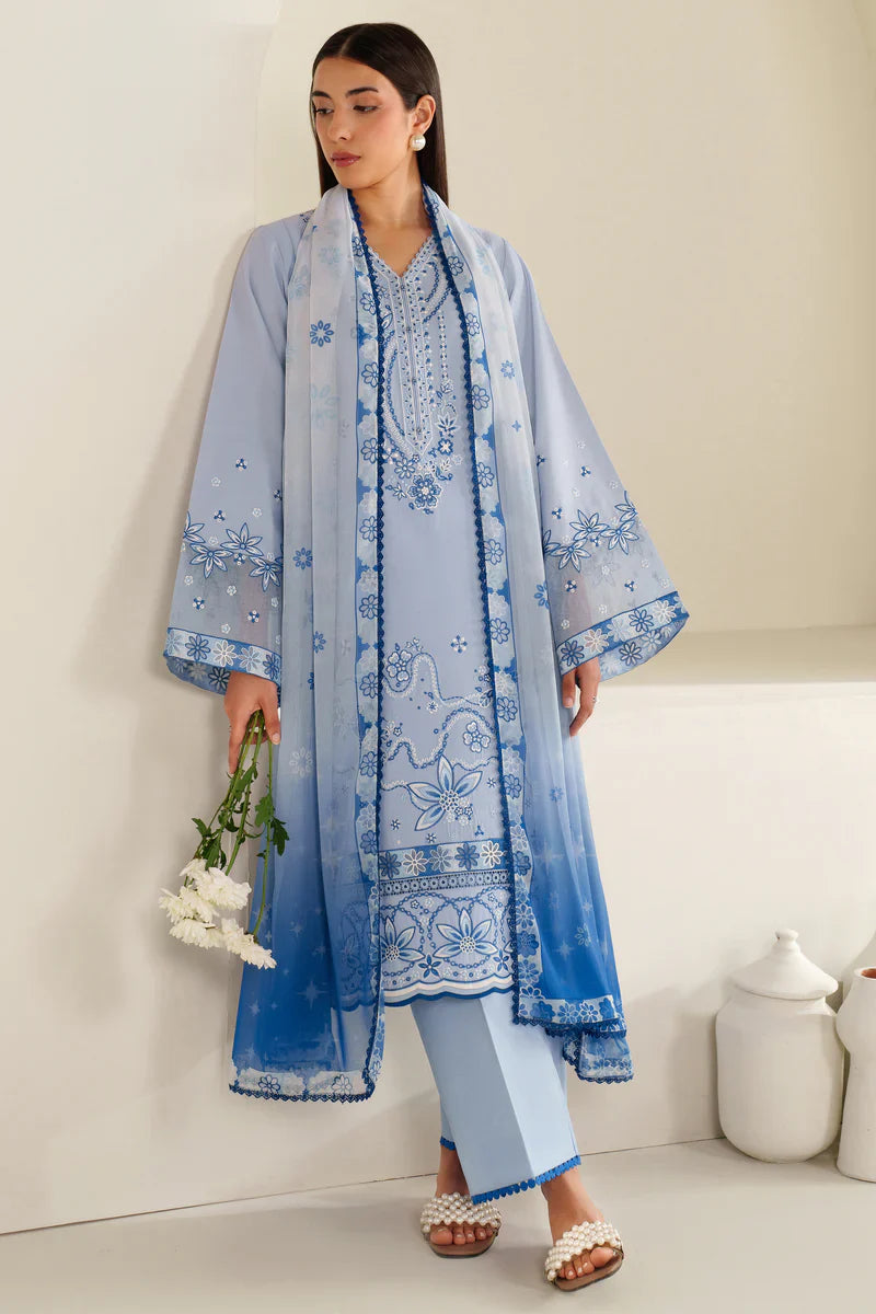 Farasha | Summer Weaves Embroidered lawn'26 | Cloud Aura