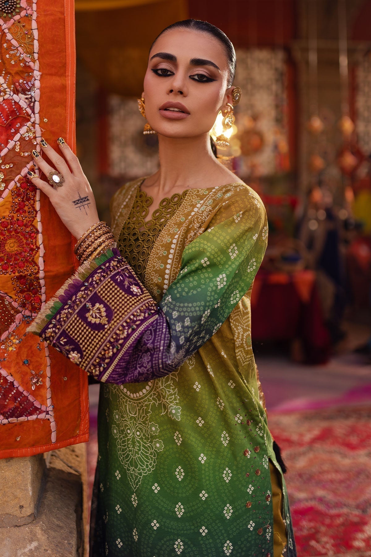 Nureh | Bazaar Lawn | NS-132 - House Of Anaya