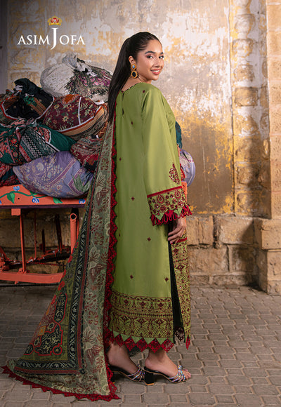 Asim Jofa | Embroidered Lawn Collection | AJAR-33 - House Of Anaya