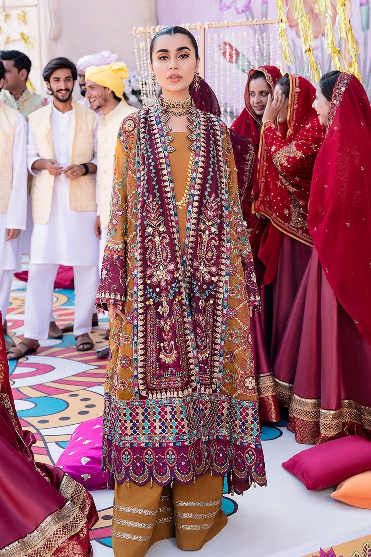 Nureh | Jhoomro Wedding Formals | Gulshan Shirt - House Of Anaya