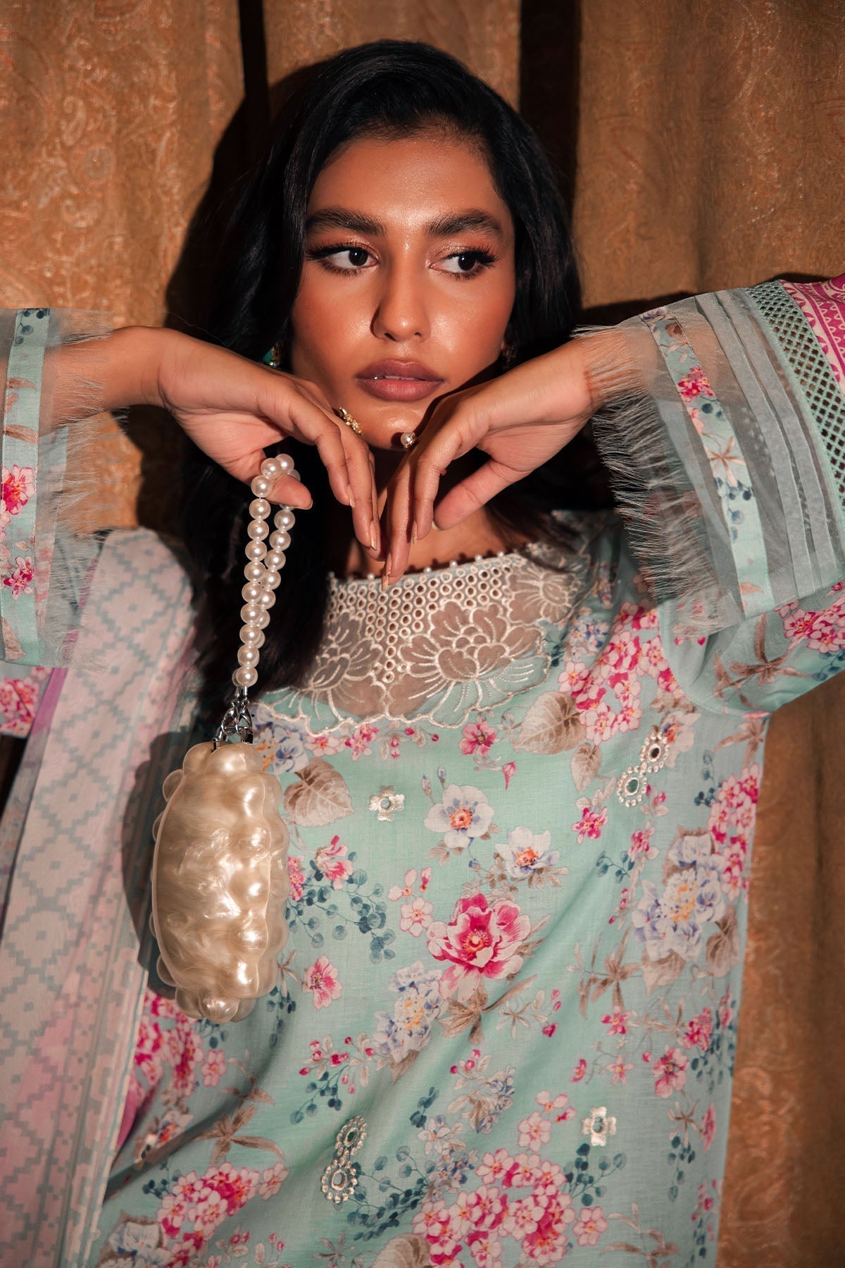 Nureh | Glam Girl Lawn | GL-16 - Riwayat-e-Khas