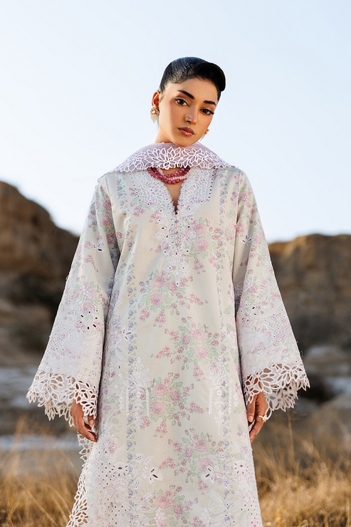 Emaan adeel | Sunlit Groove Luxury Lawn 26 | SUNNY SPLASH
