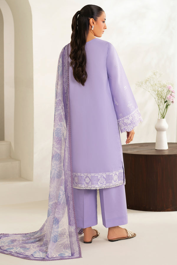 Farasha | Summer Weaves Embroidered lawn'26 | Lavender Peral