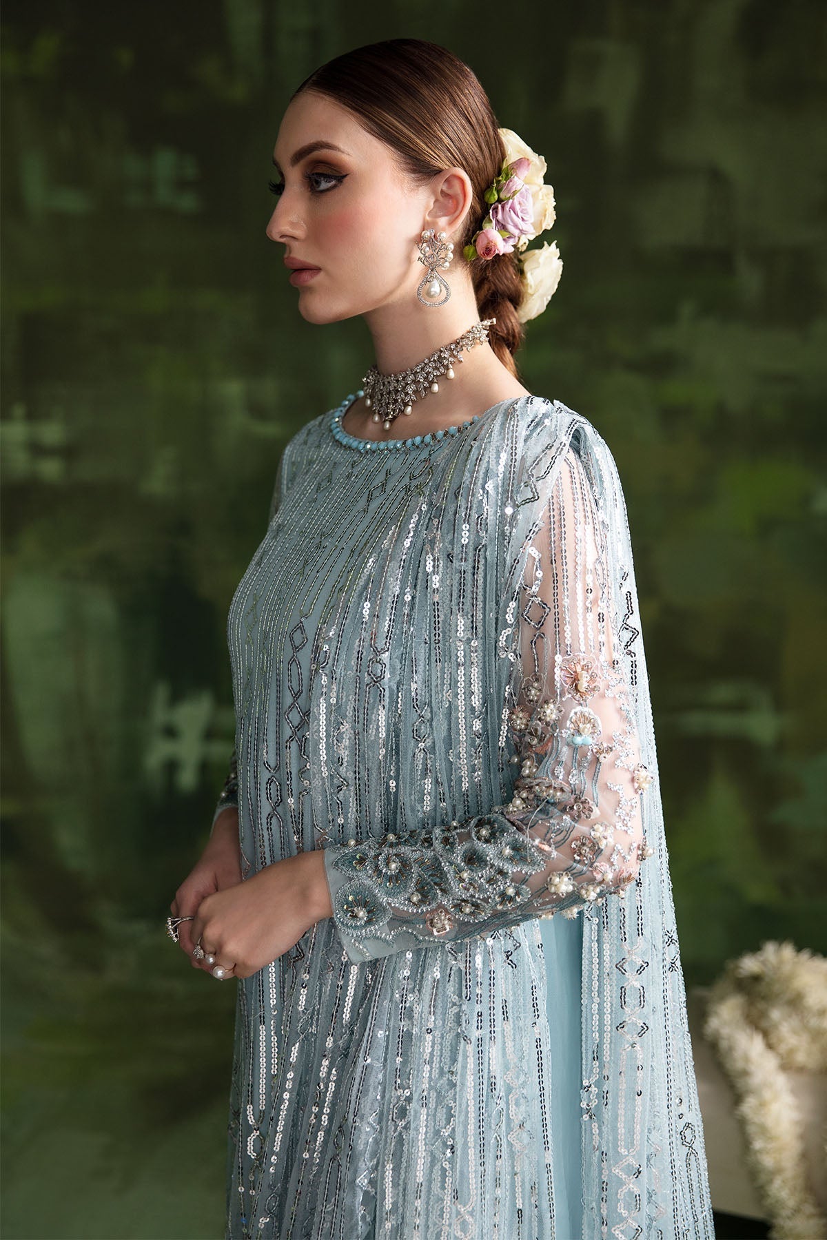 Nureh | Luxury Pret Formals | AQUA MOON