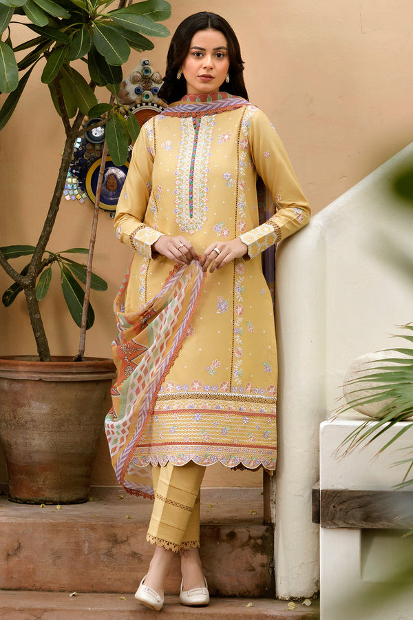 Farasha | Summer Weaves Embroidered lawn'26 | Tuscan Aura