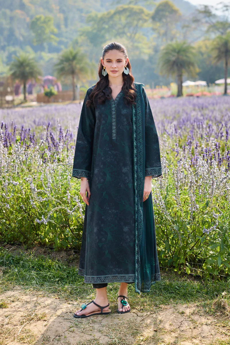 Farasha | Printed Essentials’26 | Teal Aura