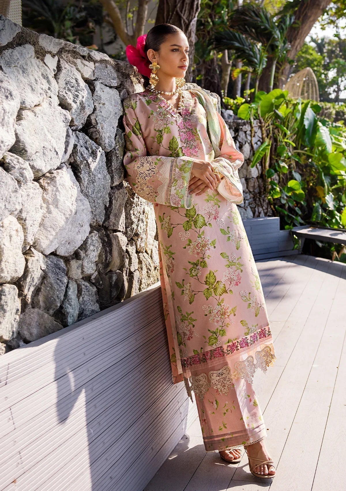 ELAF Signature Embroidered Lawn 3Pc Suit ESL-05B DELIGHT DRAPE