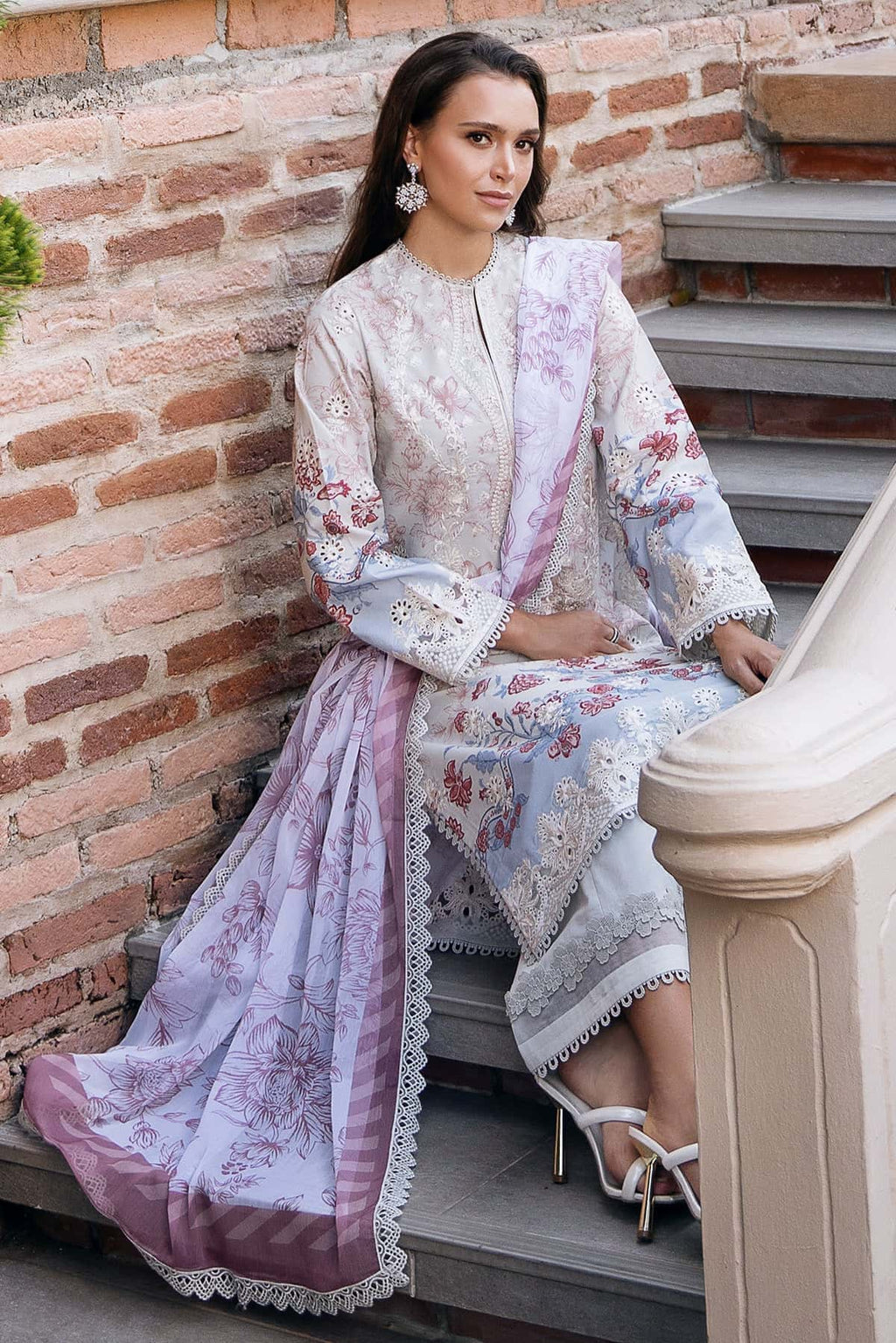 Afrozeh | Damask The Holiday Edit 25 | Opaline B - Riwayat-e-Khas