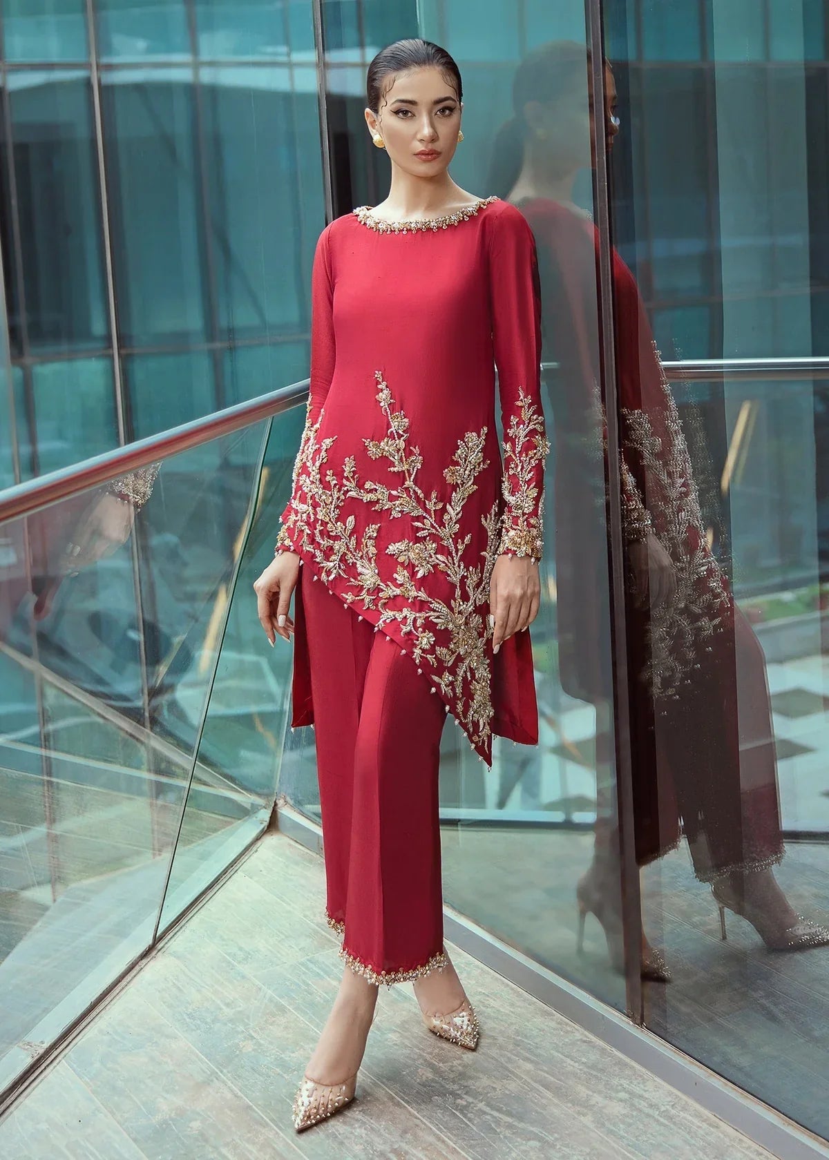 Kanwal Malik | Tesoro Collection | Red Rouge