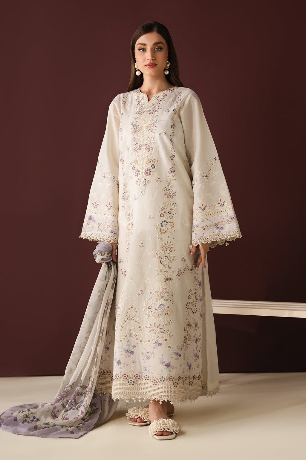 Baroque | Embroidered Lawn | SF-4433