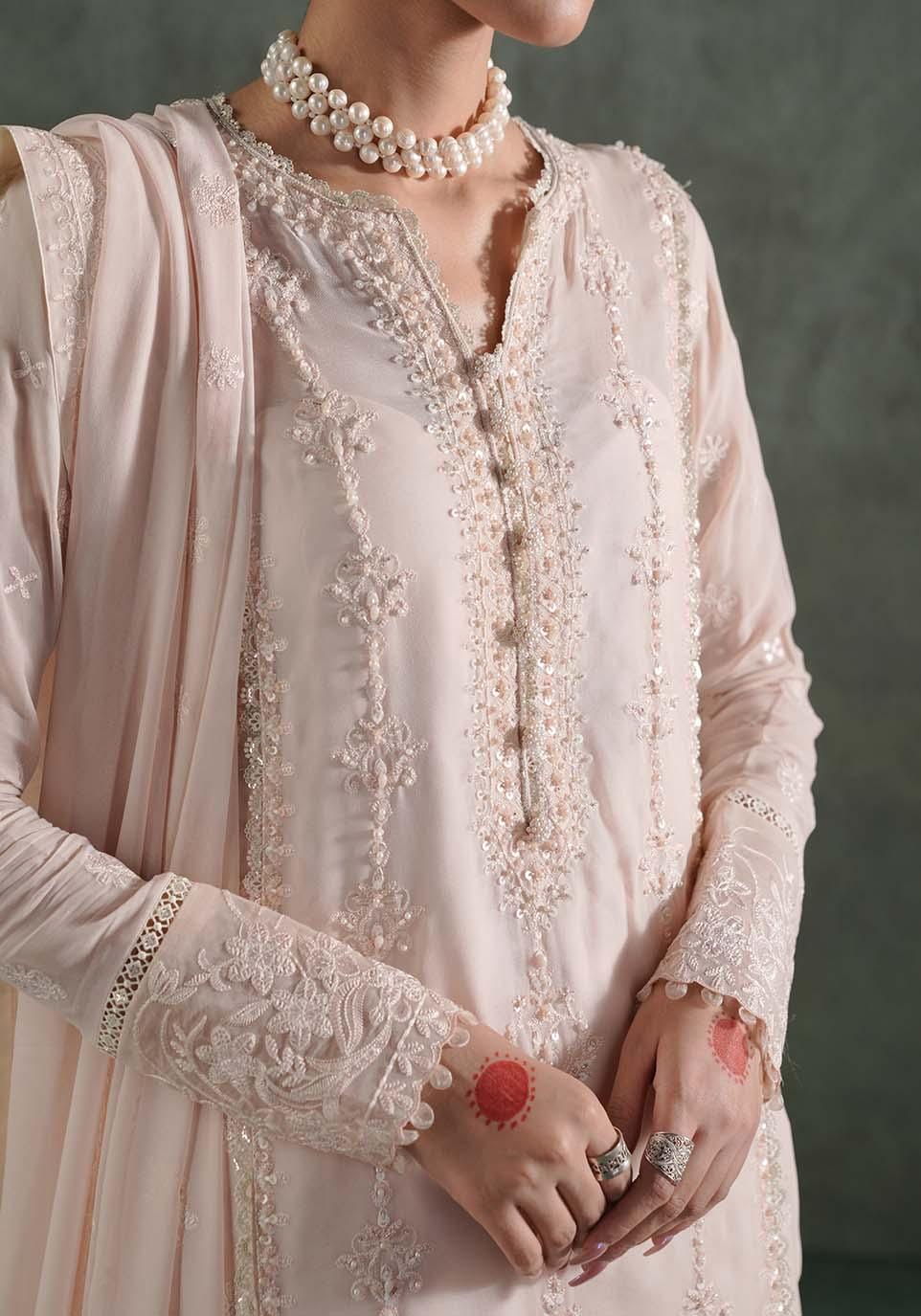 Zarqash | Lakhnawi Festive Chiffon 24 |  ZQL 008A HAIYA